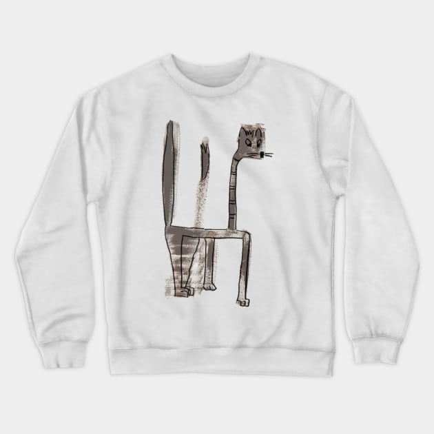 Abstract cat Crewneck Sweatshirt by MagaliModoux